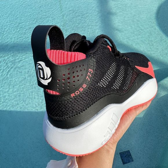 MEN\'S adidas D Rose 773 Black Signal Pink Basketball Shoes FW8663 main image 4